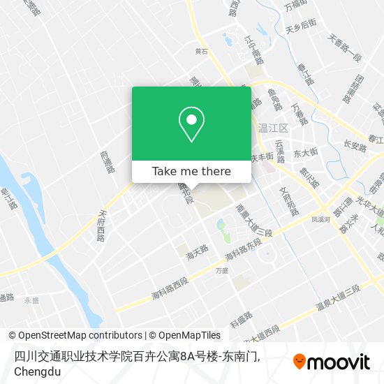 四川交通职业技术学院百卉公寓8A号楼-东南门 map