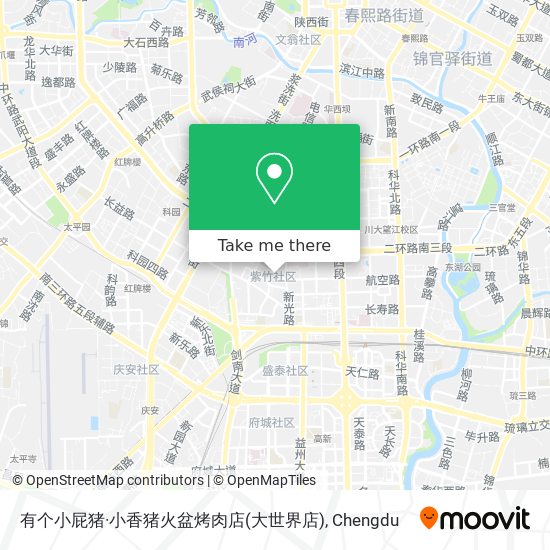 有个小屁猪·小香猪火盆烤肉店(大世界店) map