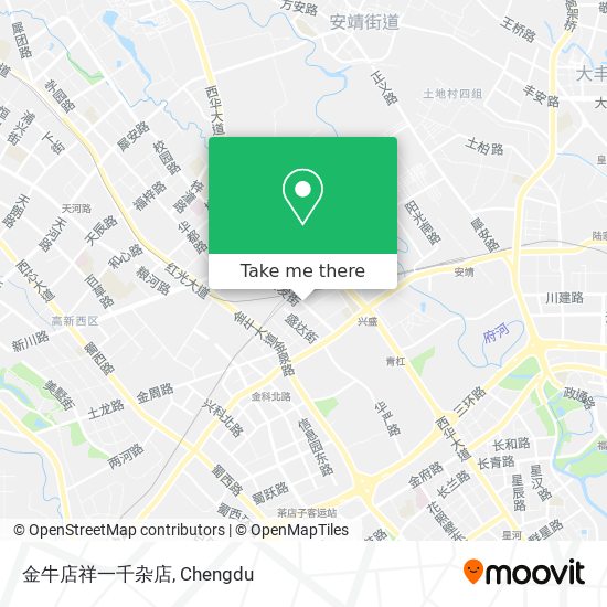 金牛店祥一千杂店 map