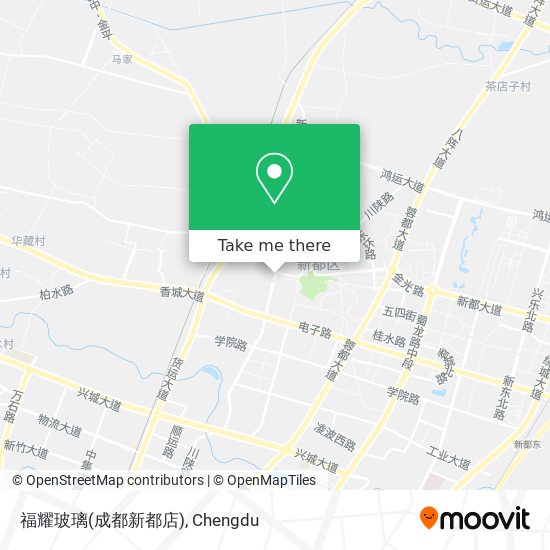 福耀玻璃(成都新都店) map