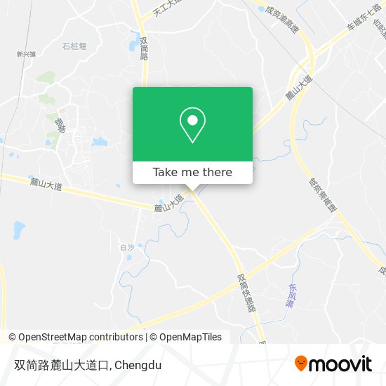 双简路麓山大道口 map