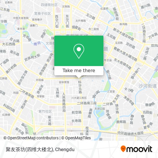 聚友茶坊(四维大楼北) map