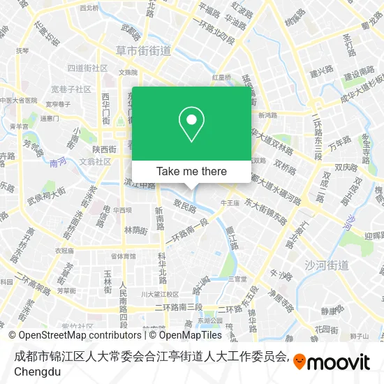 成都市锦江区人大常委会合江亭街道人大工作委员会 map