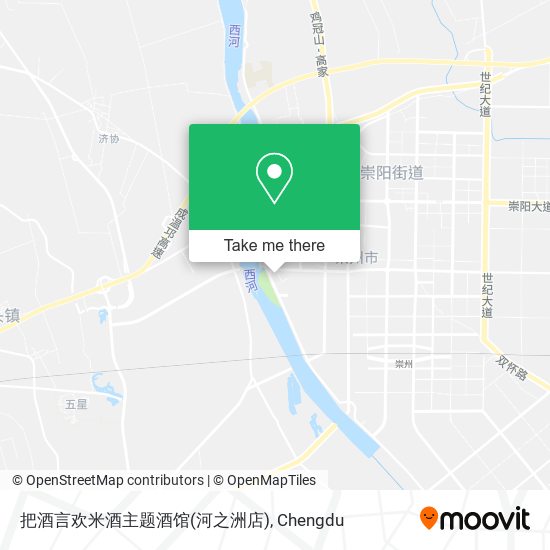 把酒言欢米酒主题酒馆(河之洲店) map