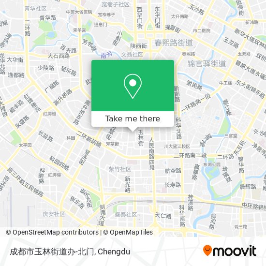 成都市玉林街道办-北门 map