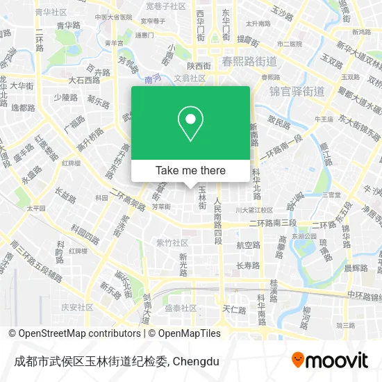 成都市武侯区玉林街道纪检委 map