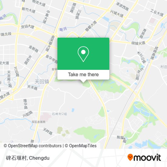 碑石堰村 map