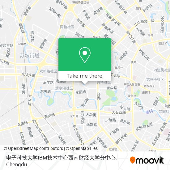 电子科技大学IBM技术中心西南财经大学分中心 map