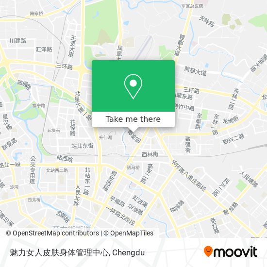 魅力女人皮肤身体管理中心 map