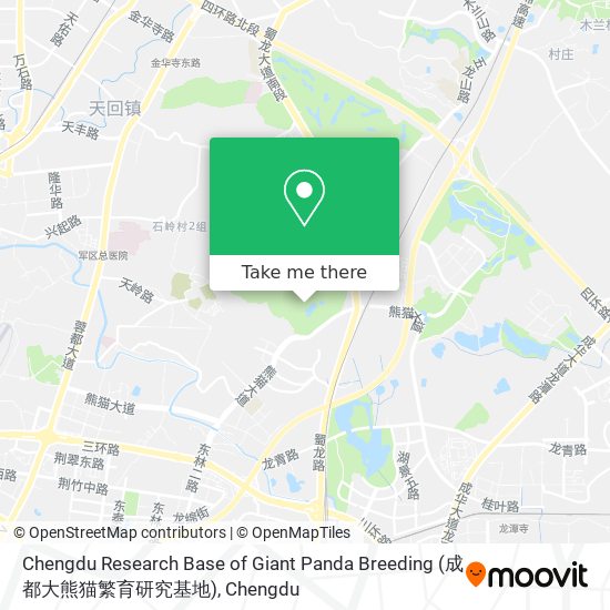 Chengdu Research Base of Giant Panda Breeding (成都大熊猫繁育研究基地) map