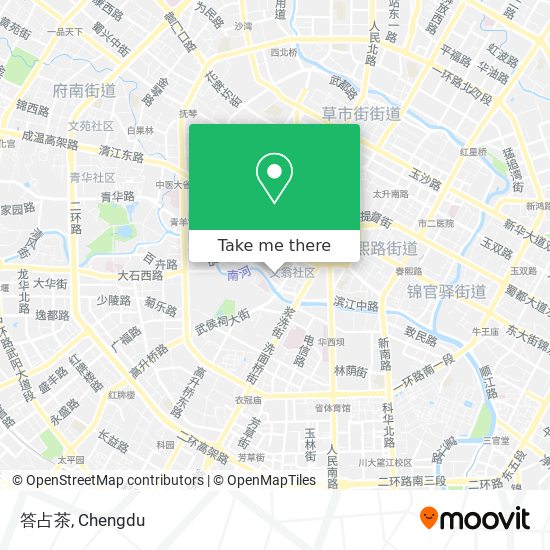 答占茶 map