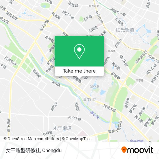 女王造型研修社 map