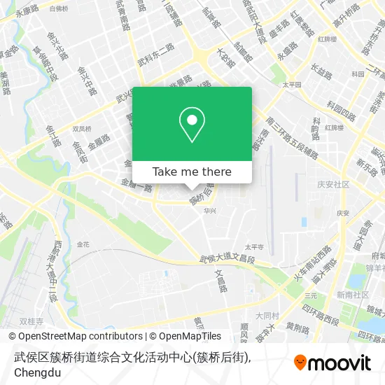 武侯区簇桥街道综合文化活动中心(簇桥后街) map