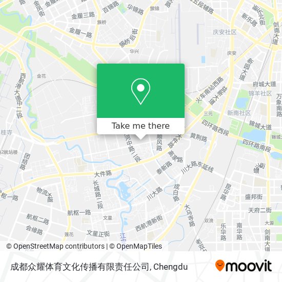 成都众耀体育文化传播有限责任公司 map