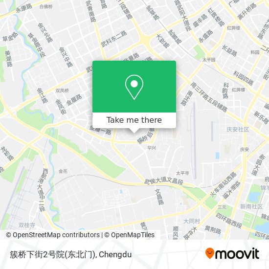 簇桥下街2号院(东北门) map
