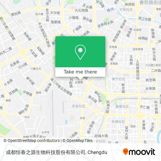 成都恒春之源生物科技股份有限公司 map