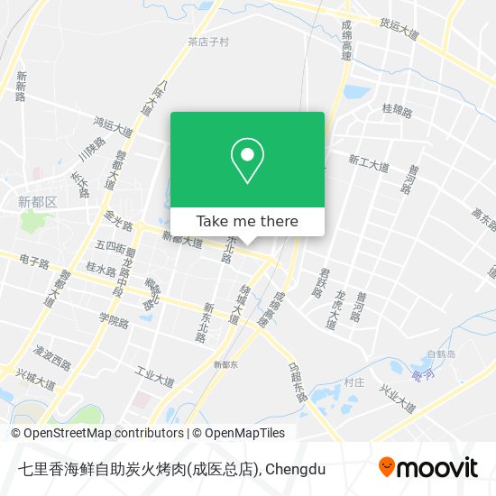 七里香海鲜自助炭火烤肉(成医总店) map
