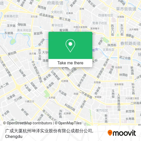 广成大厦杭州坤泽实业股份有限公成都分公司 map