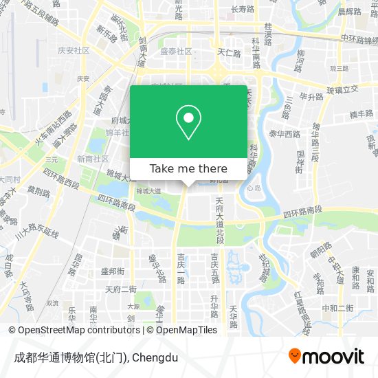 成都华通博物馆(北门) map