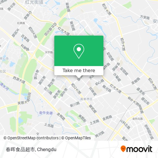 春晖食品超市 map