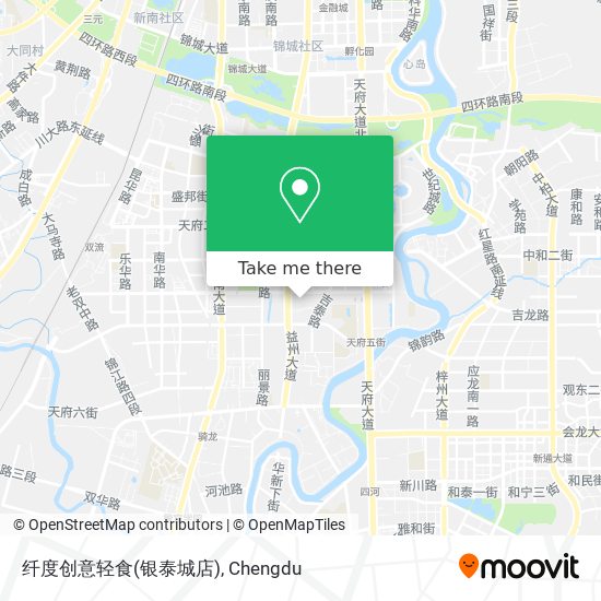 纤度创意轻食(银泰城店) map