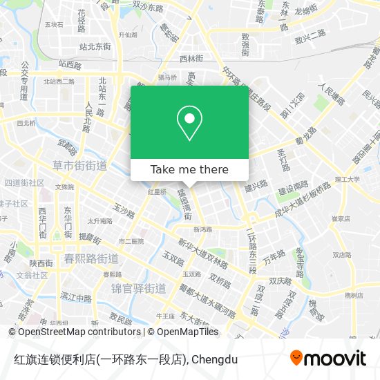 红旗连锁便利店(一环路东一段店) map