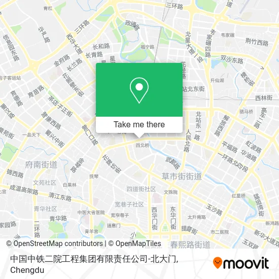 中国中铁二院工程集团有限责任公司-北大门 map