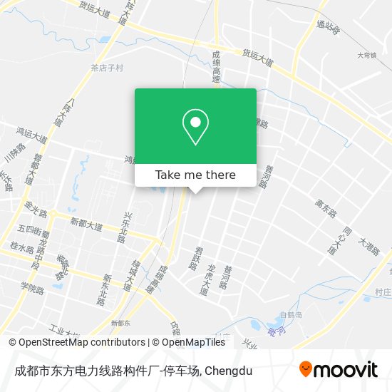 成都市东方电力线路构件厂-停车场 map