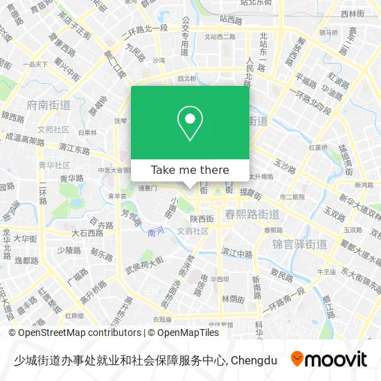 少城街道办事处就业和社会保障服务中心 map