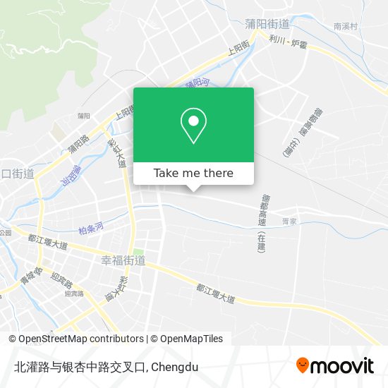北灌路与银杏中路交叉口 map