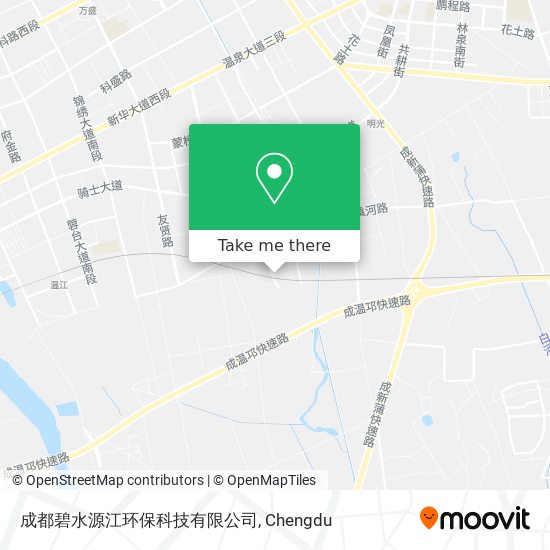 成都碧水源江环保科技有限公司 map