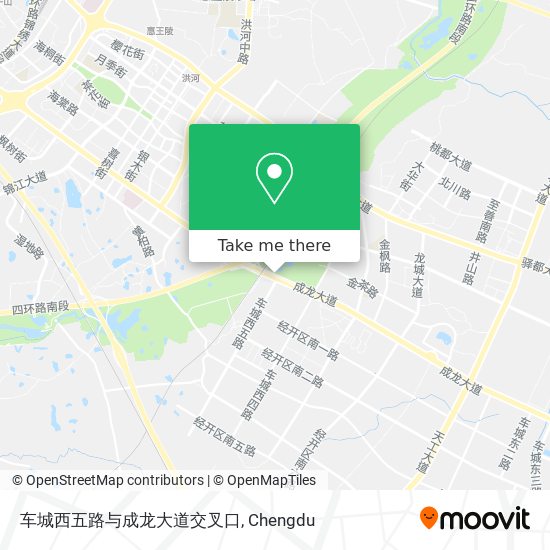 车城西五路与成龙大道交叉口 map