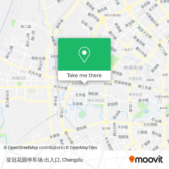 皇冠花园停车场-出入口 map