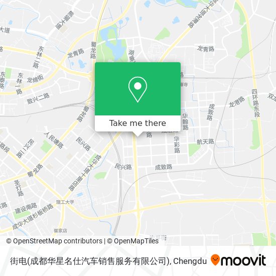 街电(成都华星名仕汽车销售服务有限公司) map