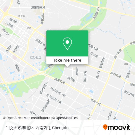 百悦天鹅湖北区-西南2门 map