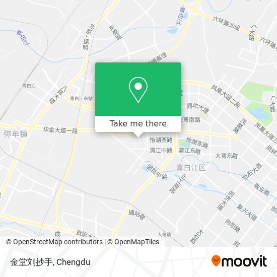 金堂刘抄手 map
