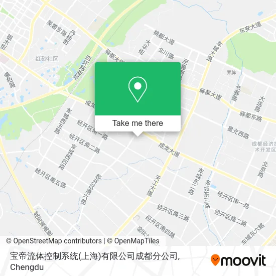 宝帝流体控制系统(上海)有限公司成都分公司 map