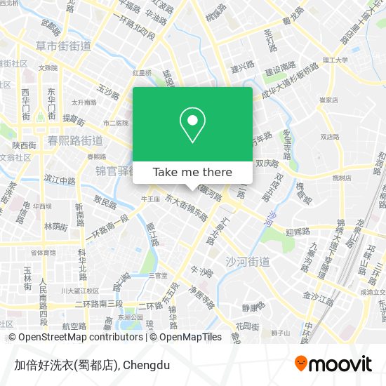 加倍好洗衣(蜀都店) map