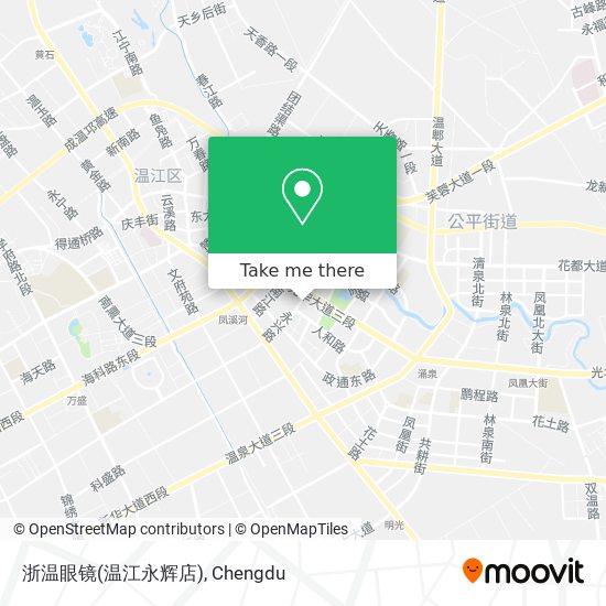 浙温眼镜(温江永辉店) map