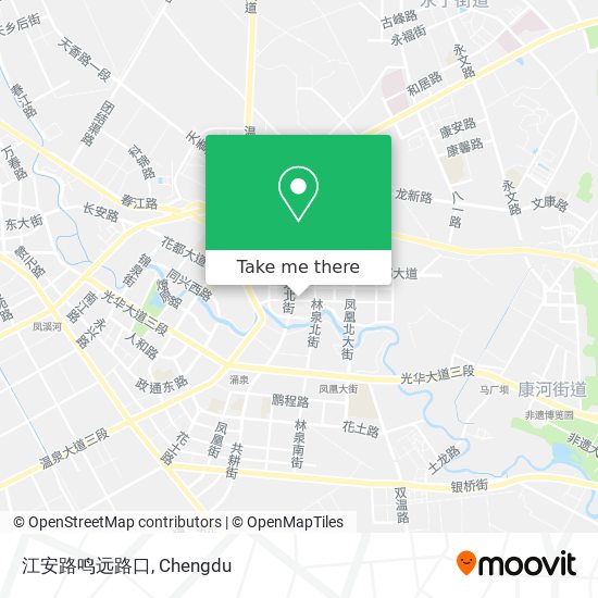 江安路鸣远路口 map