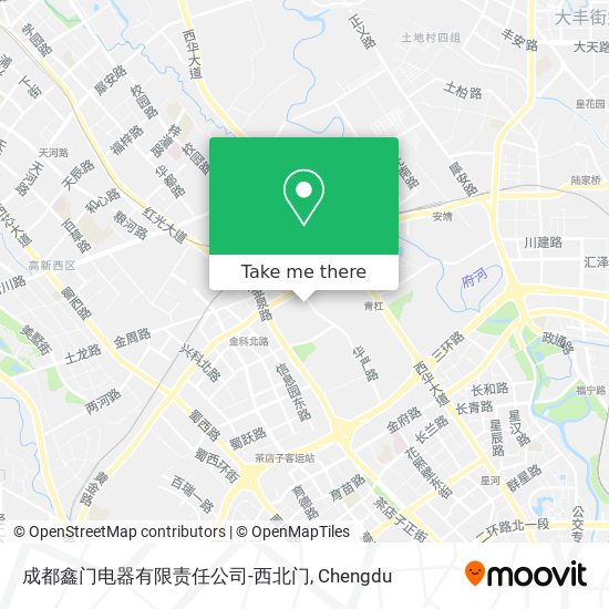 成都鑫门电器有限责任公司-西北门 map