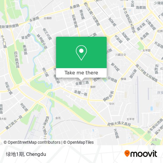 绿地1期 map