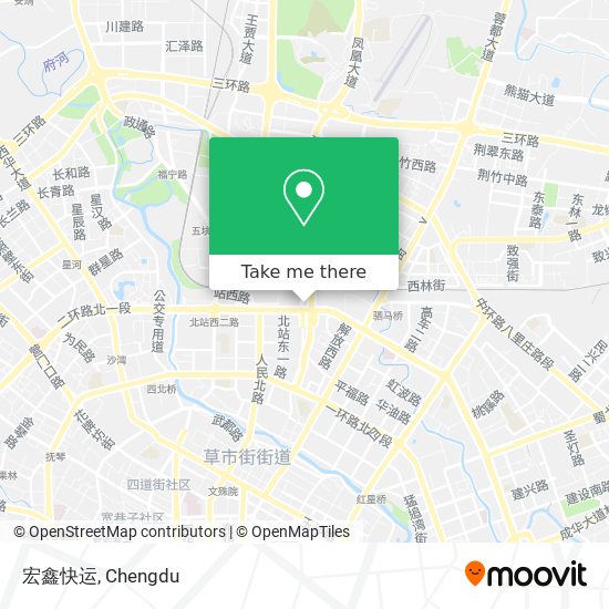 宏鑫快运 map