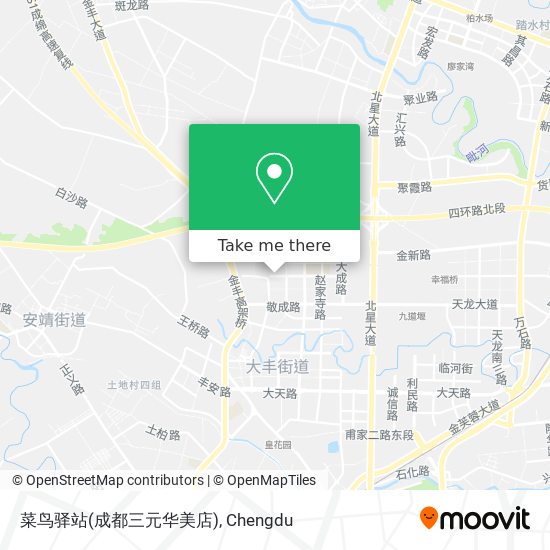 菜鸟驿站(成都三元华美店) map