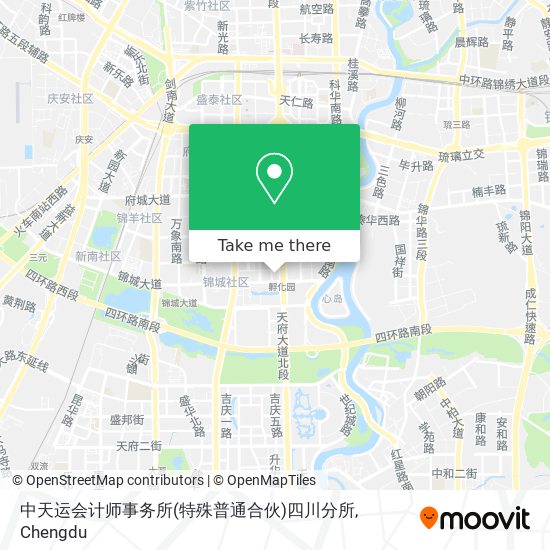 中天运会计师事务所(特殊普通合伙)四川分所 map