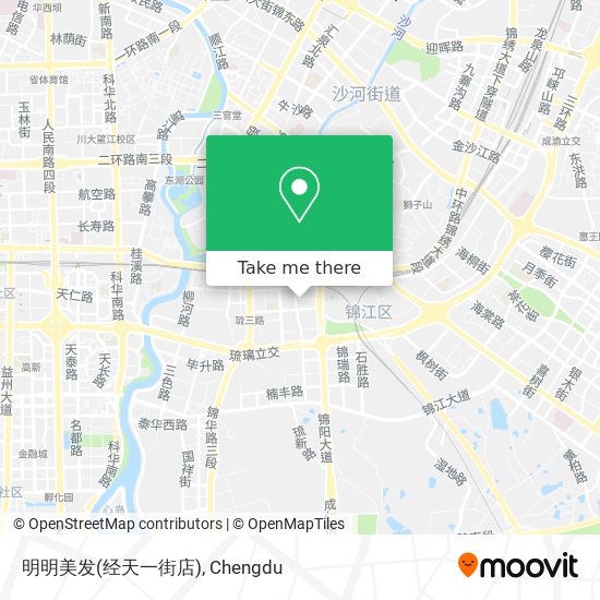 明明美发(经天一街店) map