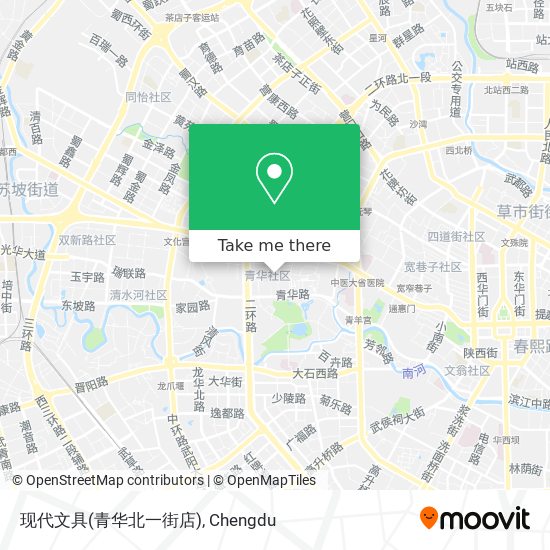 现代文具(青华北一街店) map