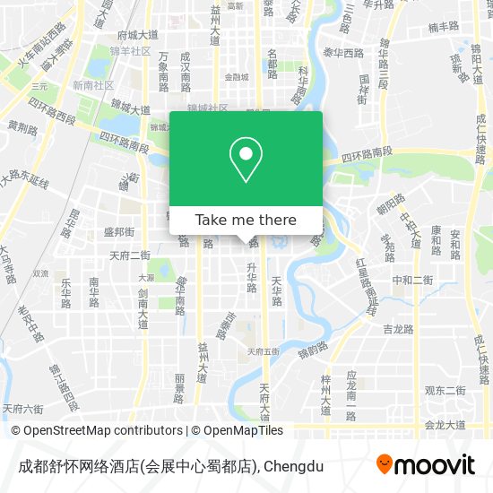 成都舒怀网络酒店(会展中心蜀都店) map