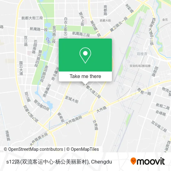 s12路(双流客运中心-杨公美丽新村) map