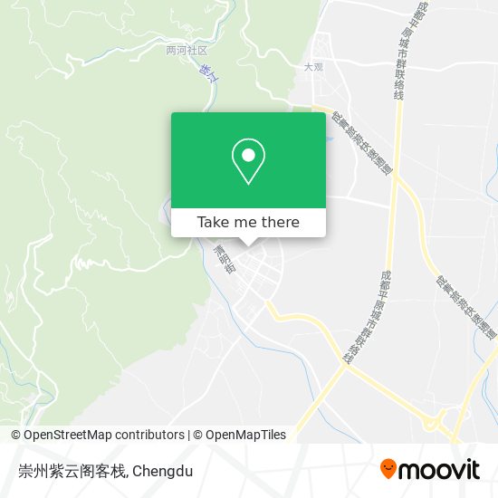 崇州紫云阁客栈 map
